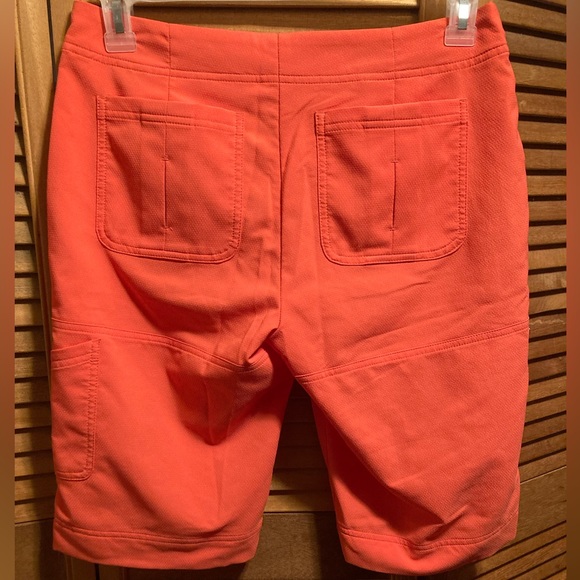 Annika Cutter and Buck Orange Golf Bermuda Shorts - Picture 2 of 12